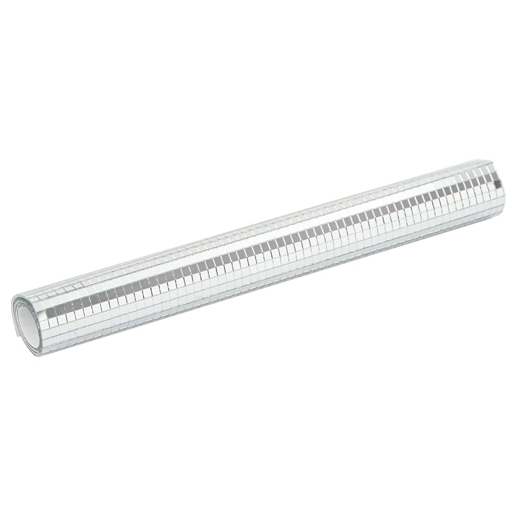 vidaXL Spiegel Mozaïek Tegel Geometrisch 3 pcs Zilver 30 x 30 cm Glas