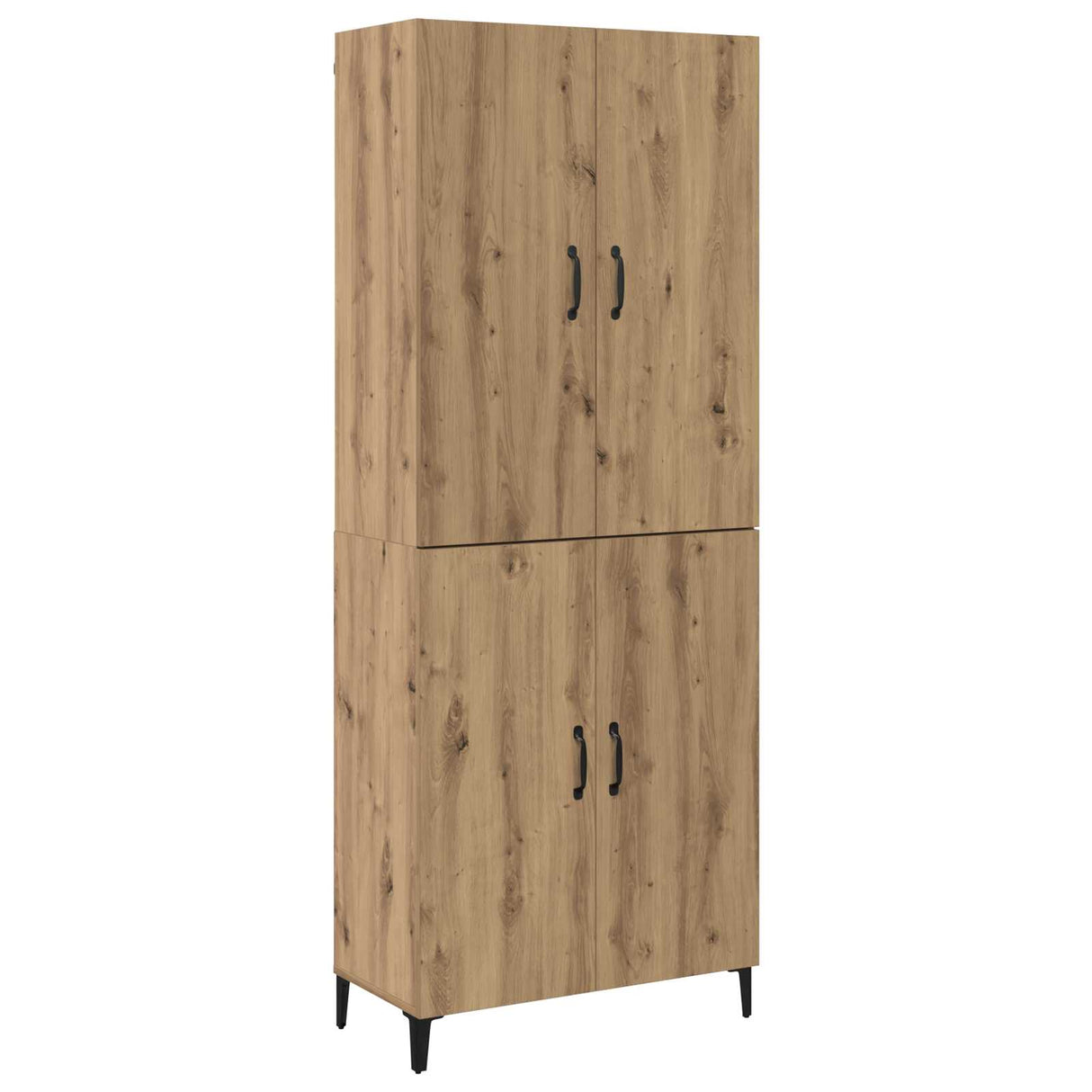 vidaXL Highboard 2 pcs Oud hout Bewerkt hout