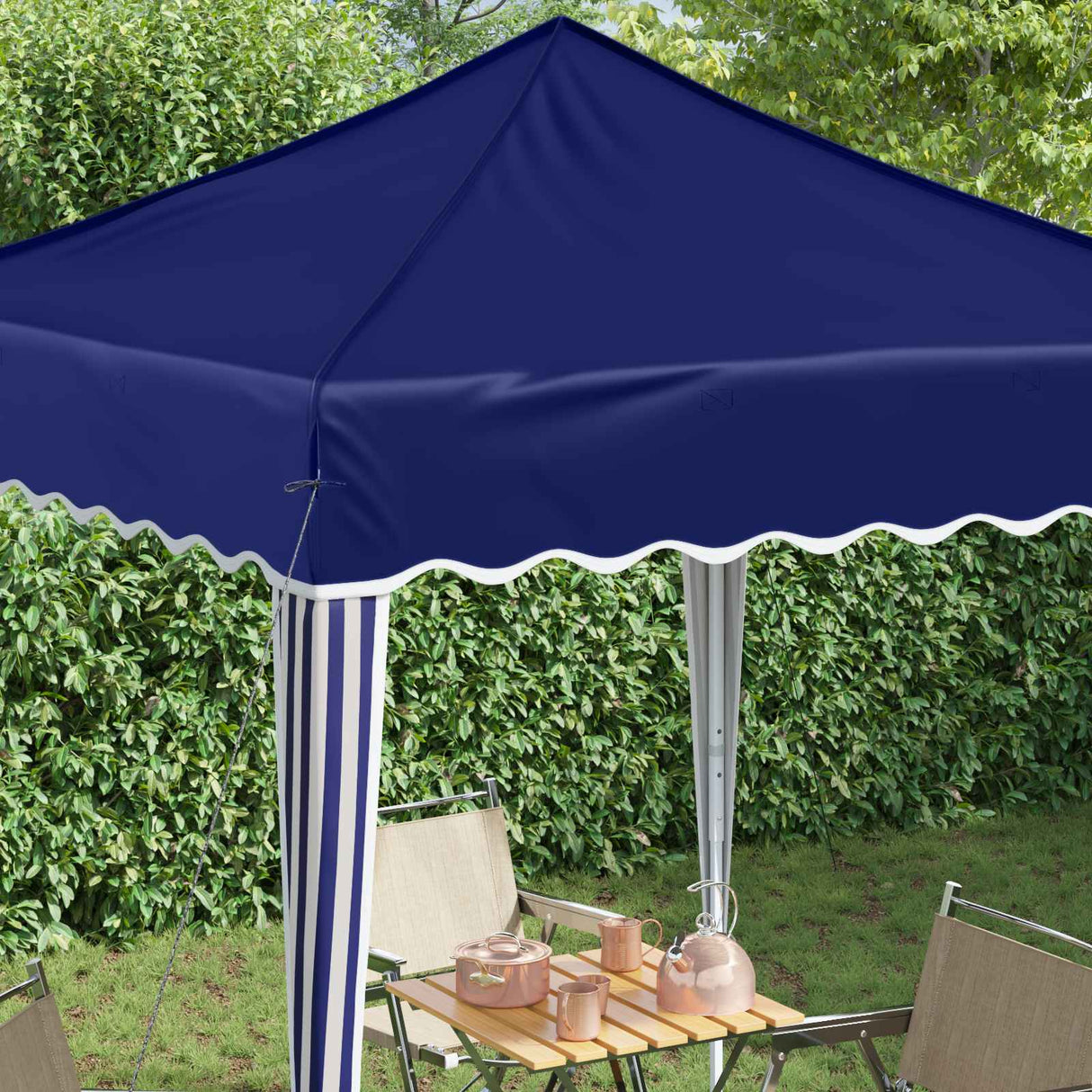 vidaXL Pop-up Feesttent Crème 195 x 195 x 245 cm Oxford Stof