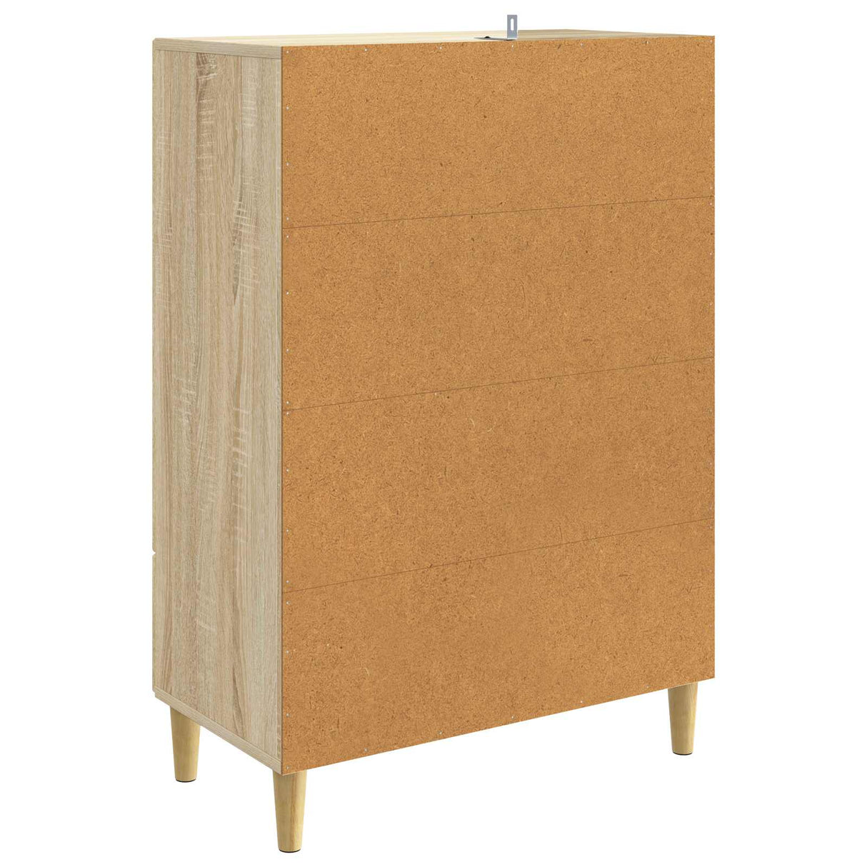 vidaXL Dressoir met lade Zwart 66 x 34,5 x 95 cm Bewerkt hout