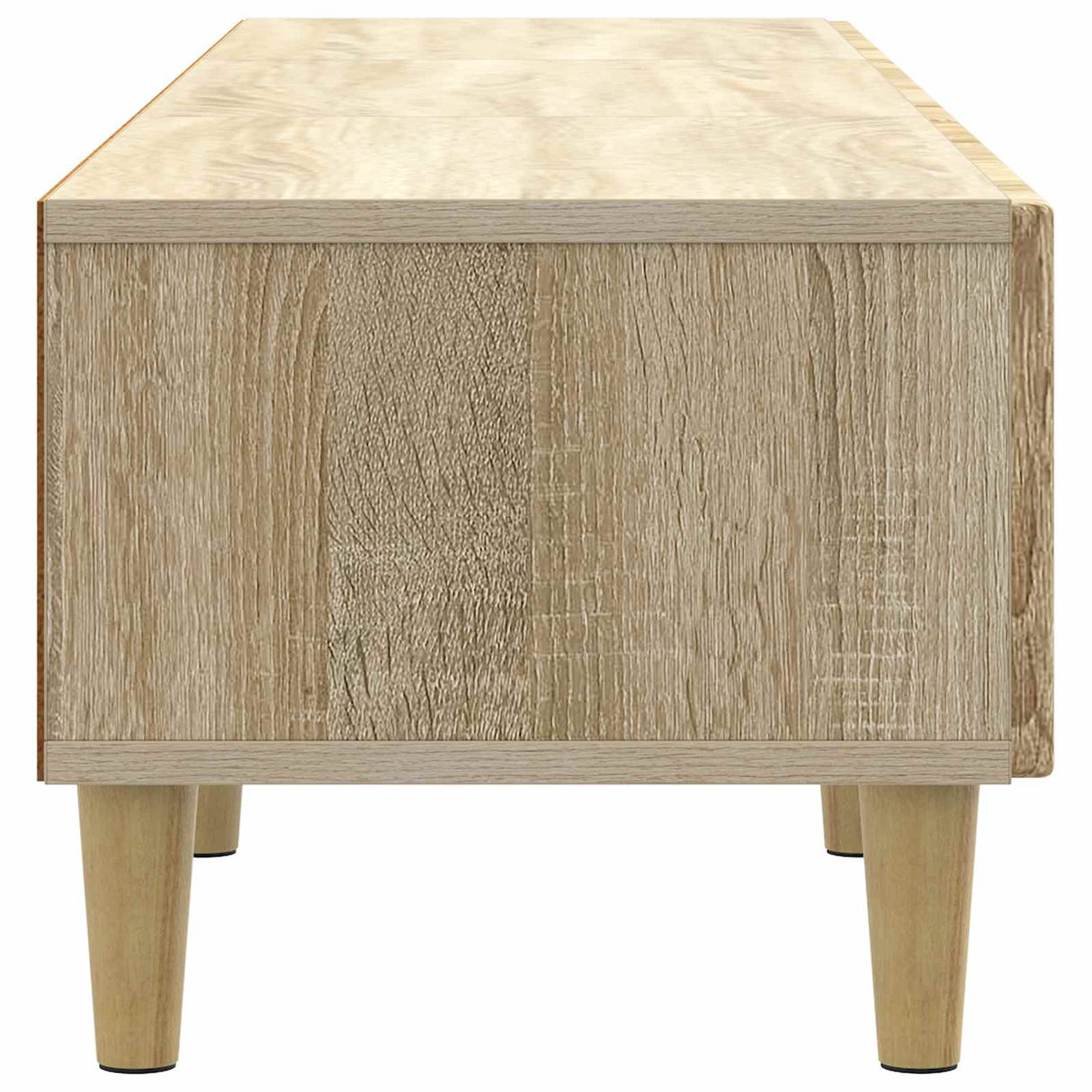 vidaXL TV Kast met lade Zwart 147 x 34,5 x 30 cm Bewerkt hout