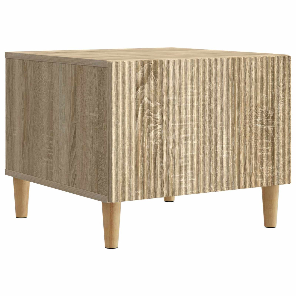 vidaXL Salontafel met lade Zwart 49 x 50 x 40 cm Bewerkt hout