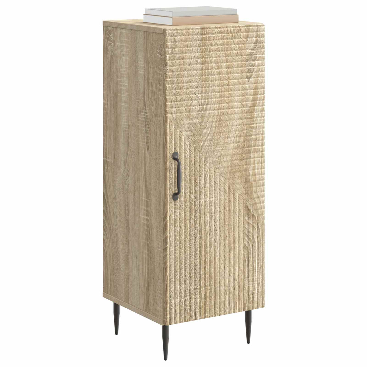 vidaXL Dressoir Zwart 33 x 34,5 x 89,5 cm Bewerkt hout