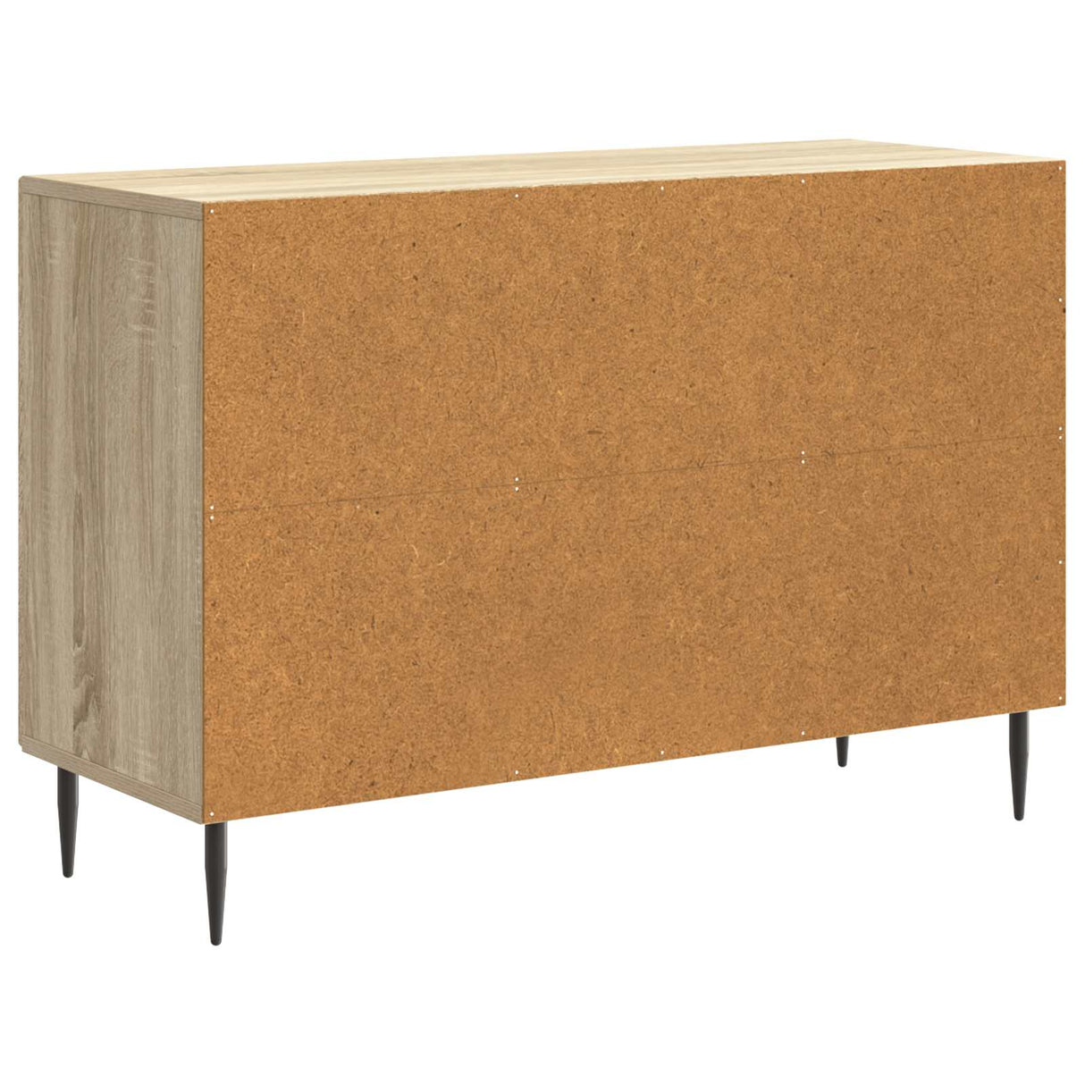 vidaXL Dressoir met lade Zwart 89 x 34,5 x 60 cm Bewerkt hout
