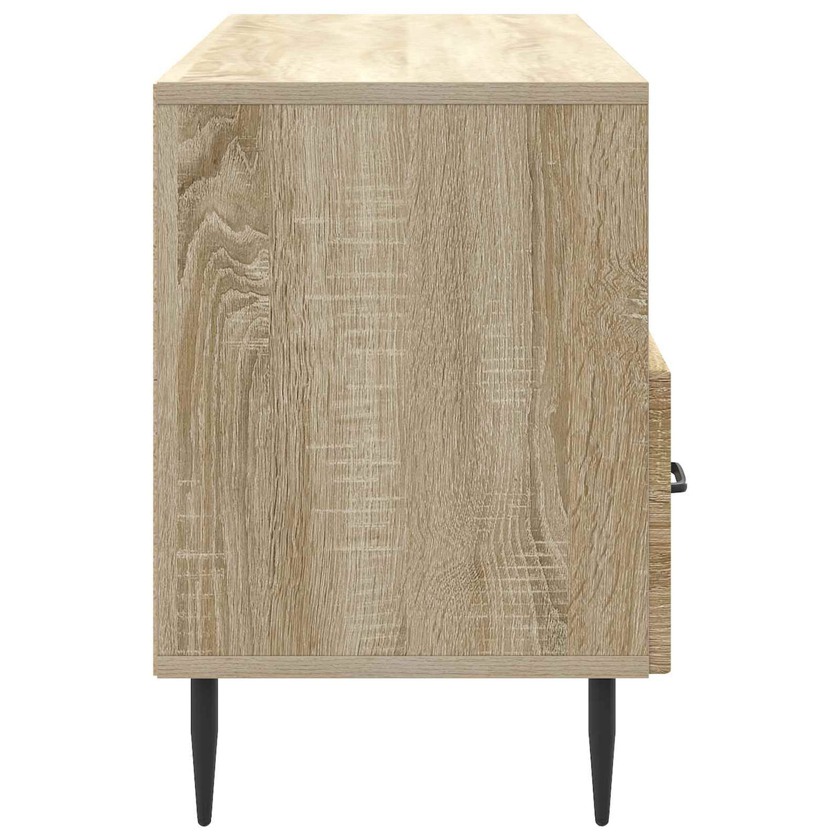 vidaXL TV Kast met lade Zwart 102 x 34,5 x 50 cm Bewerkt hout