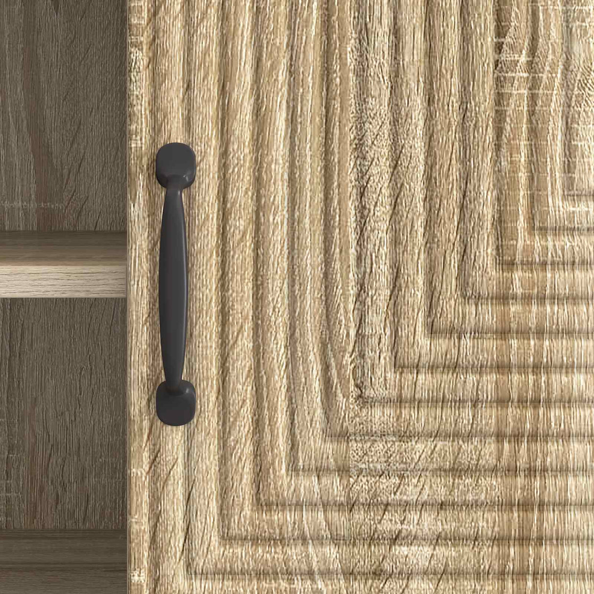 vidaXL TV Kast Zwart 102 x 34,5 x 50 cm Bewerkt hout