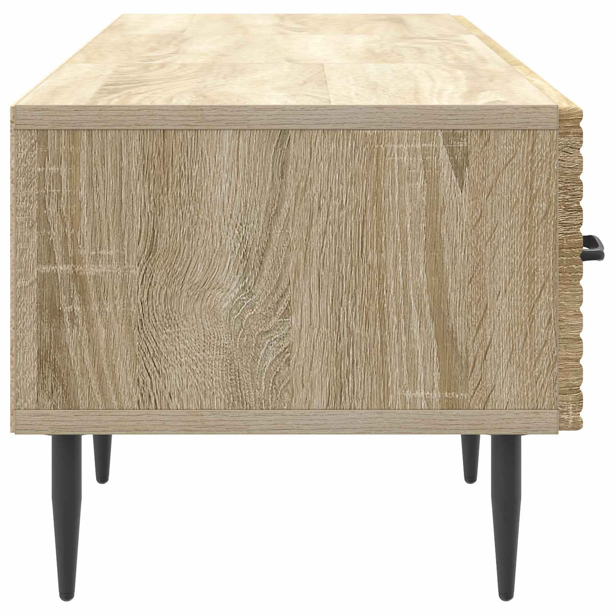 vidaXL TV Kast met lade Zwart 147 x 34,5 x 30 cm Bewerkt hout