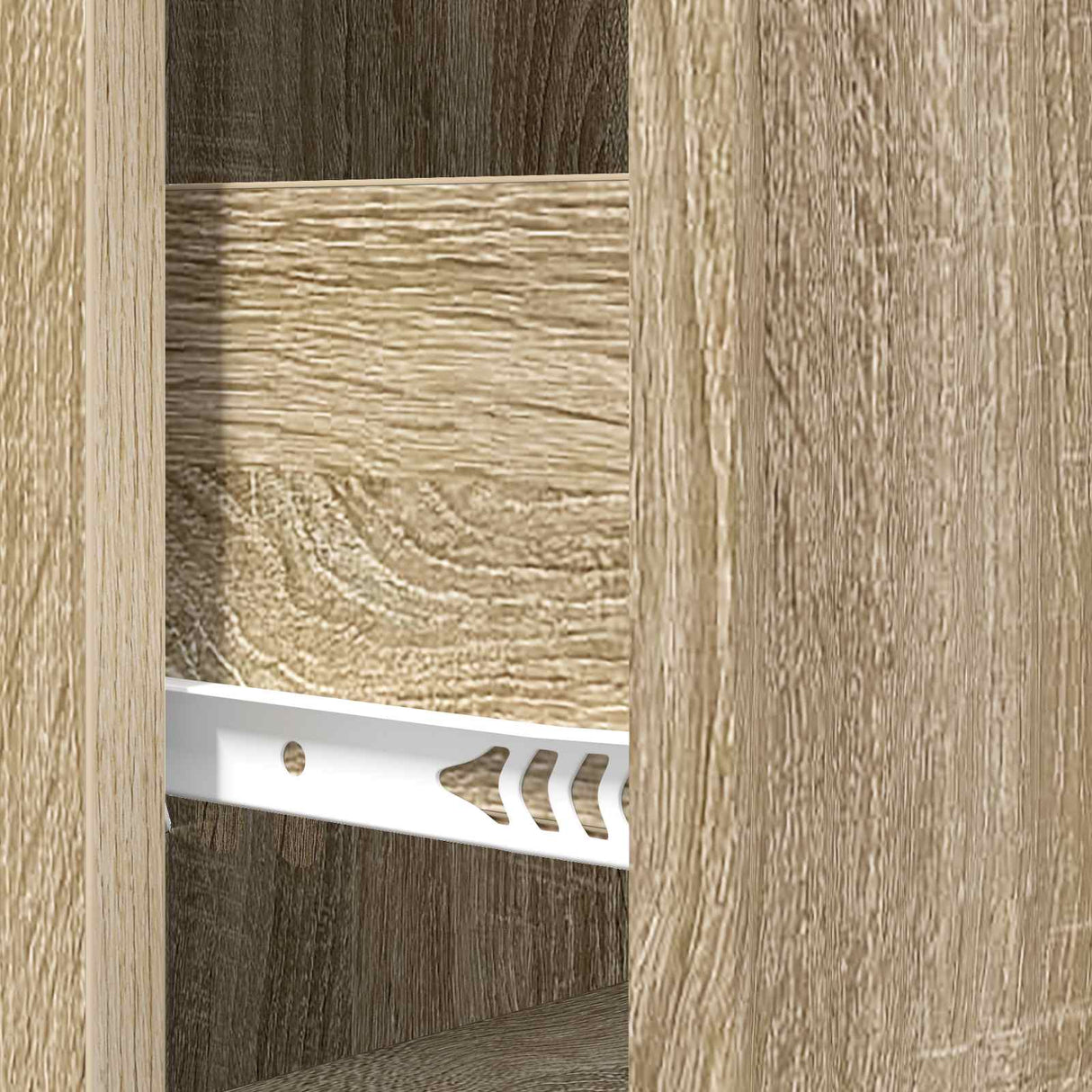 vidaXL Ladekast Zwart 33 x 34,5 x 87 cm Bewerkt hout