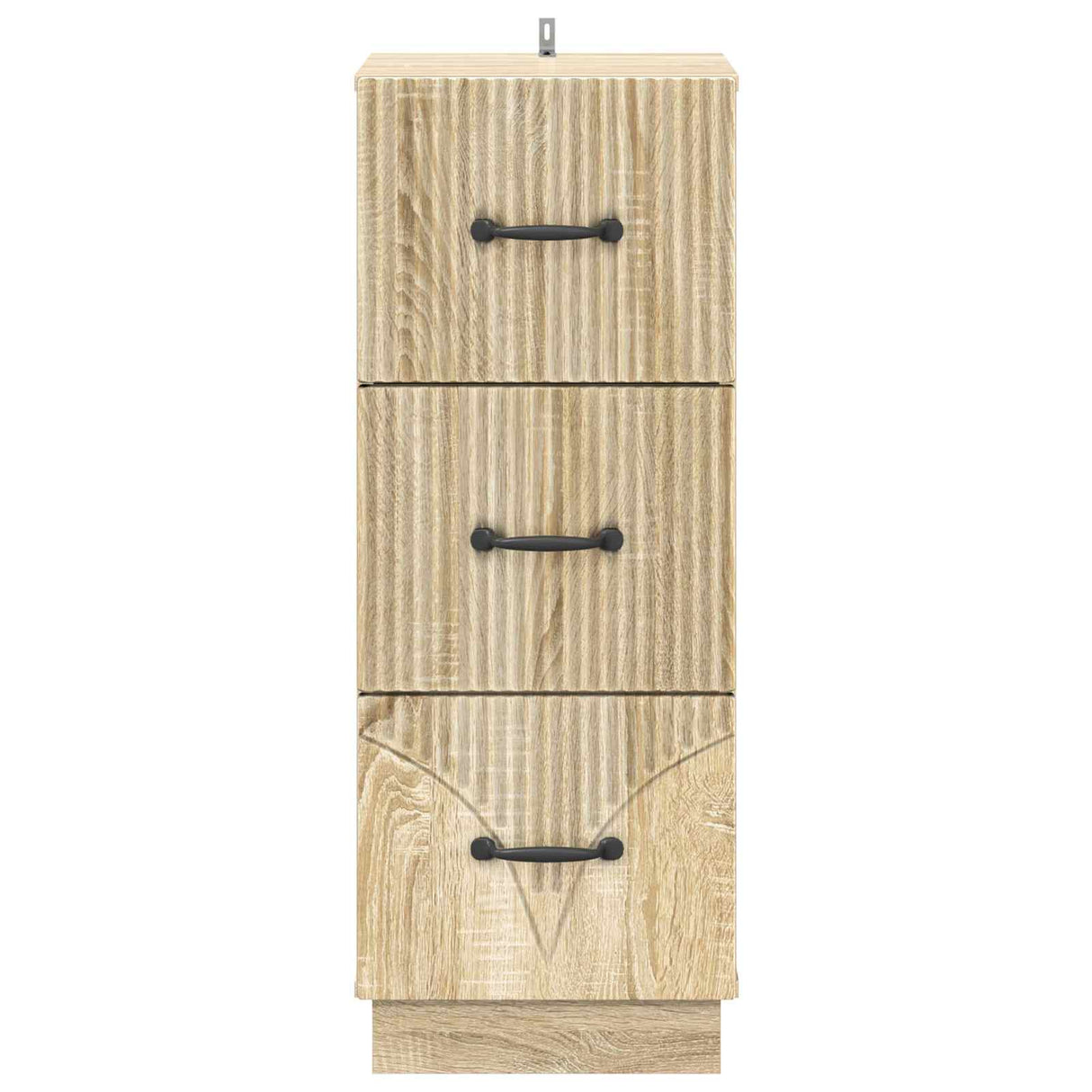 vidaXL Ladekast Zwart 33 x 34,5 x 87 cm Bewerkt hout