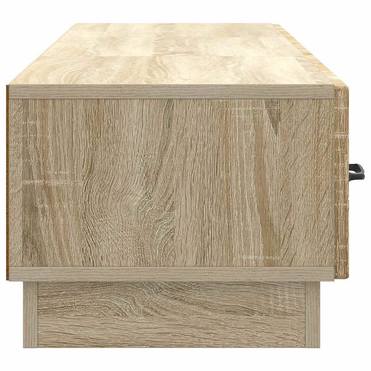 vidaXL TV Cabinet with Drawer Black 147 x 34.5 x 27 cm Engineered Wood