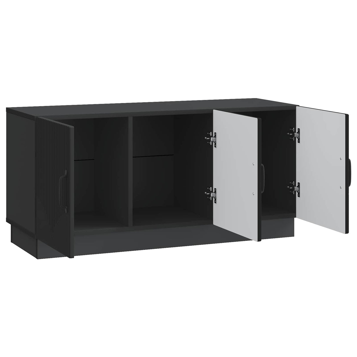 vidaXL TV Kast Zwart 99 x 34,5 x 47 cm Bewerkt hout