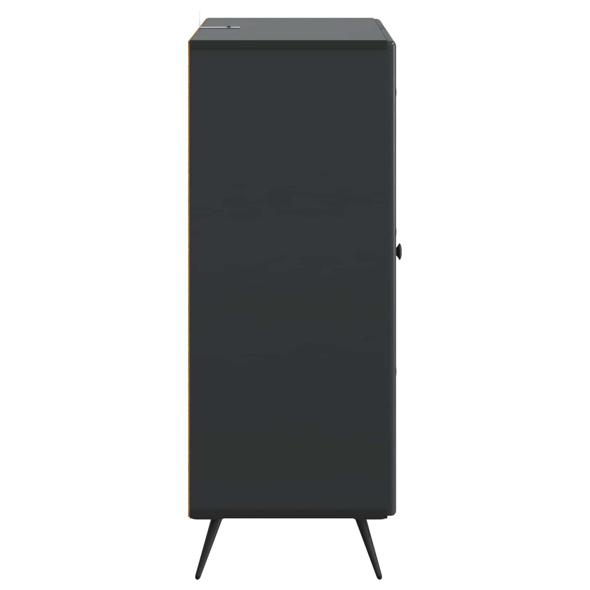 vidaXL Sideboard with drawer Black 66 x 34.5 x 90 cm Engineered wood