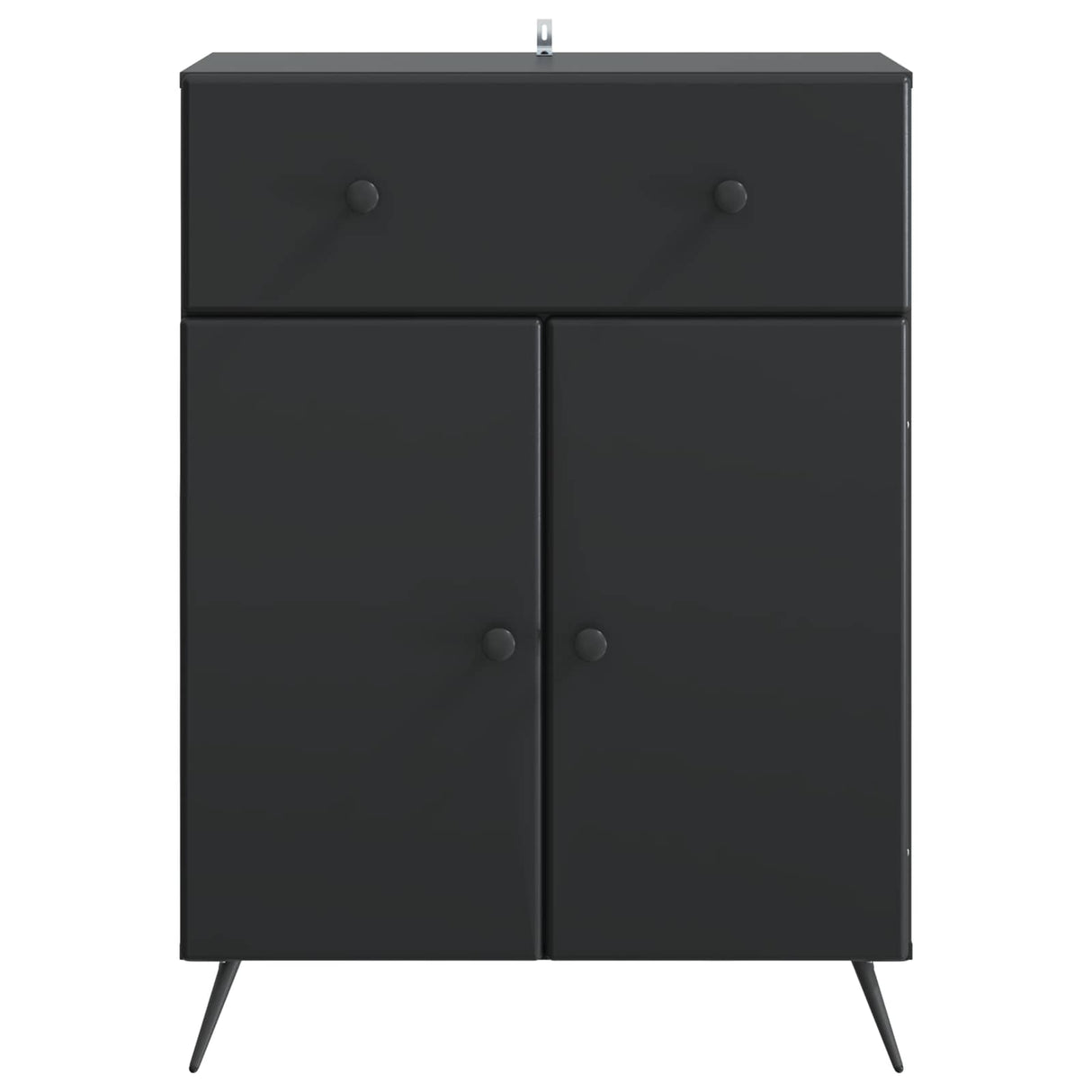 vidaXL Dressoir met lade Zwart 66 x 34,5 x 90 cm Bewerkt hout