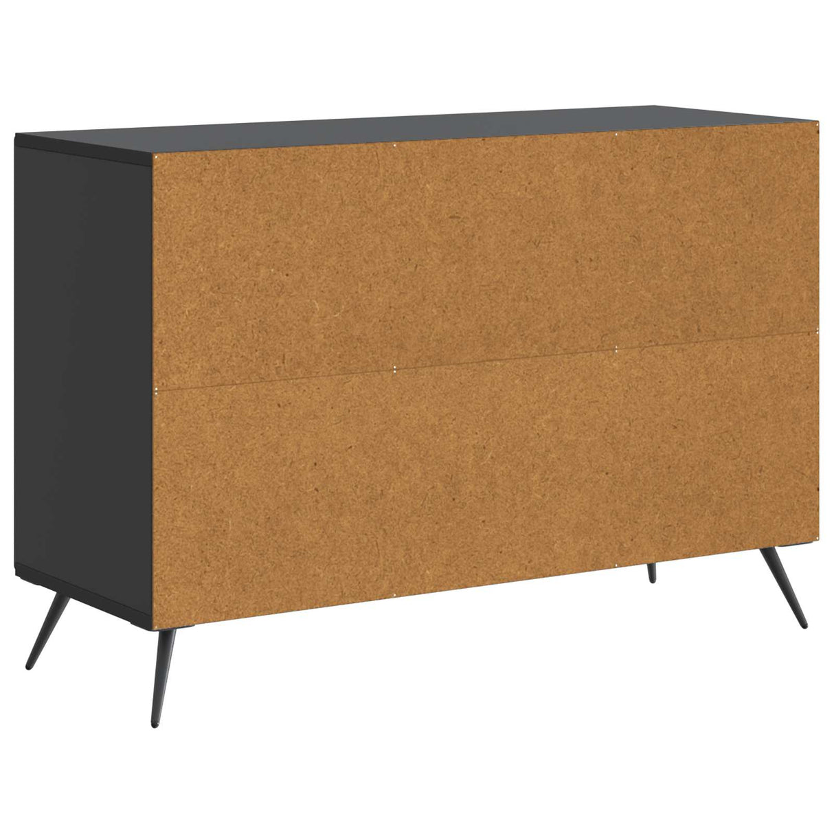 vidaXL Dressoir met lade Zwart 89 x 34,5 x 60 cm Bewerkt hout
