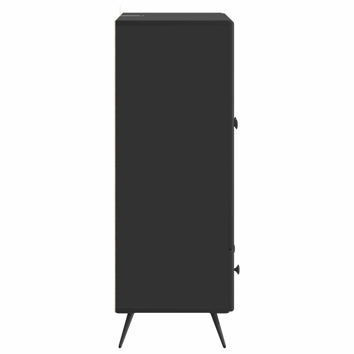 vidaXL Dressoir met lade Zwart 66 x 34,5 x 95 cm Bewerkt hout