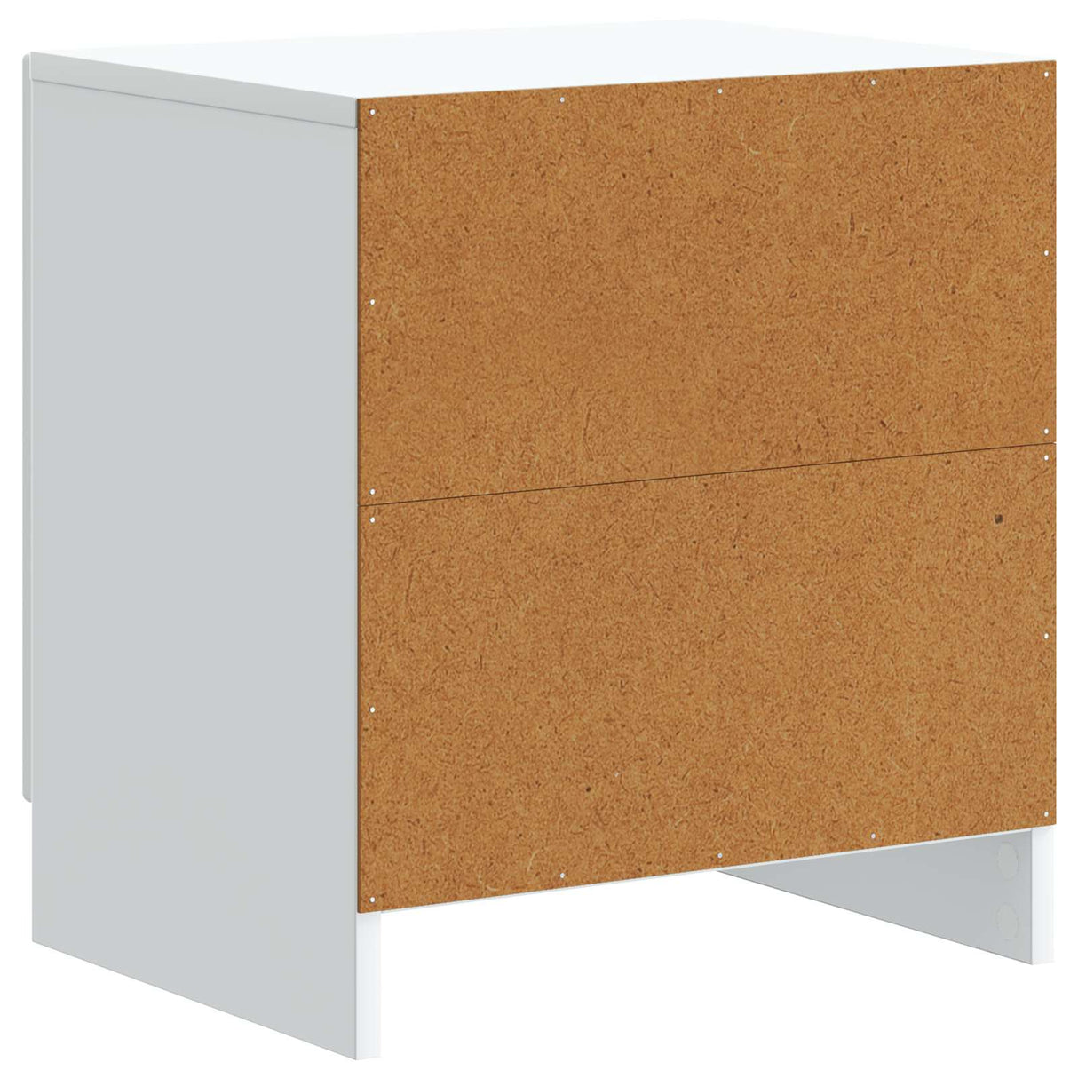 vidaXL Nachtkastje 2 pcs Wit 43 x 34,5 x 47 cm Bewerkt hout