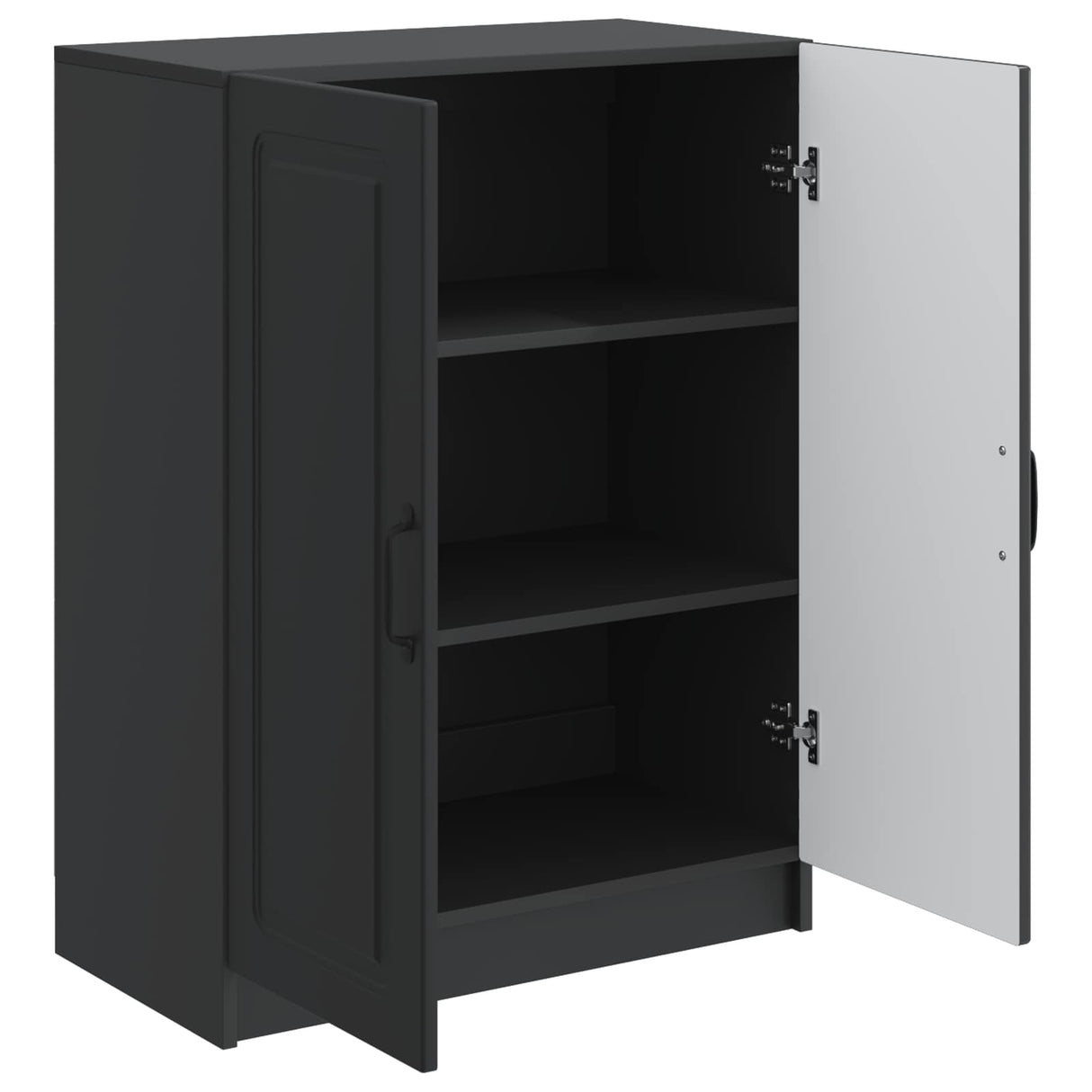vidaXL Sideboard Black 66 x 34.5 x 87 cm Engineered Wood