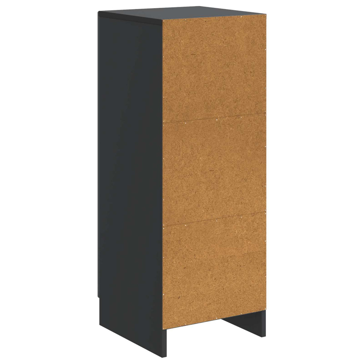 vidaXL Dressoir Zwart 33 x 34,5 x 87 cm Bewerkt hout