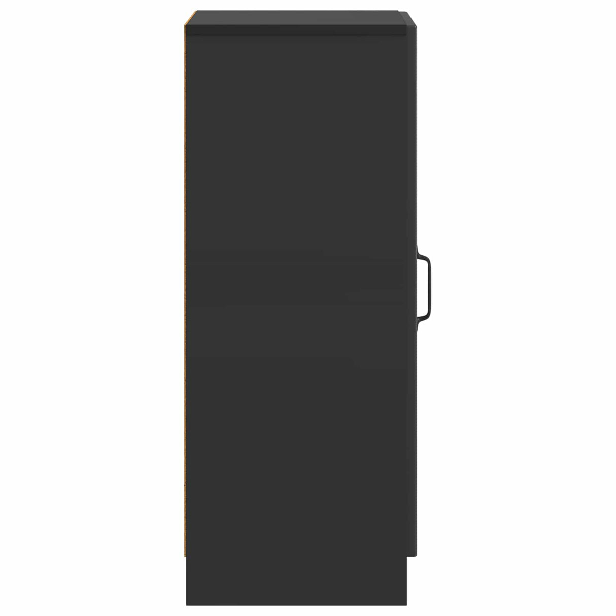 vidaXL Dressoir Zwart 33 x 34,5 x 87 cm Bewerkt hout