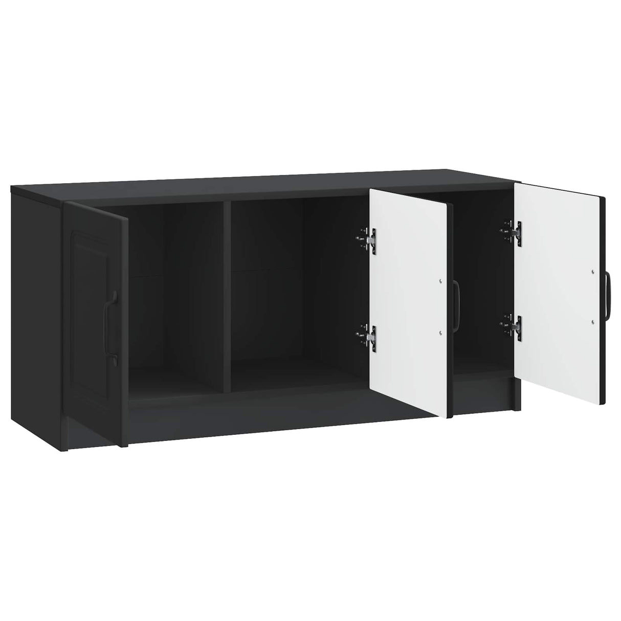 vidaXL TV Kast Zwart 99 x 34,5 x 47 cm Bewerkt hout
