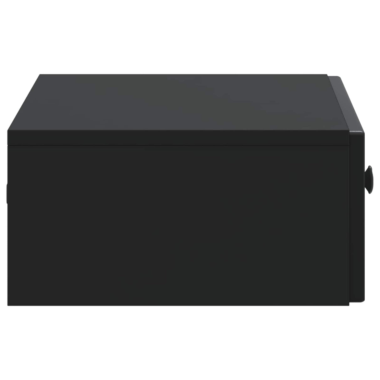 vidaXL Wall-Mounted Side Table Black 59x34.5x17 cm Engineered Wood