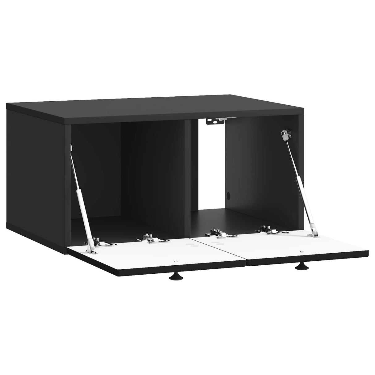 vidaXL Wall-Mounted TV Cabinet Black 59.5x41x30 cm Engineered Wood
