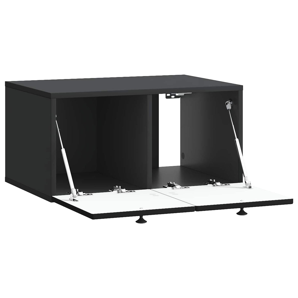 vidaXL Wandmontage TV-kast Zwart 59,5 x 41 x 30 cm Bewerkt hout