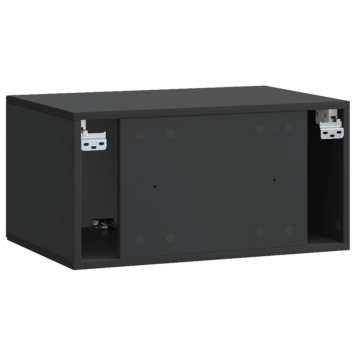 vidaXL Wandmontage TV-kast Zwart 59,5 x 41 x 30 cm Bewerkt hout