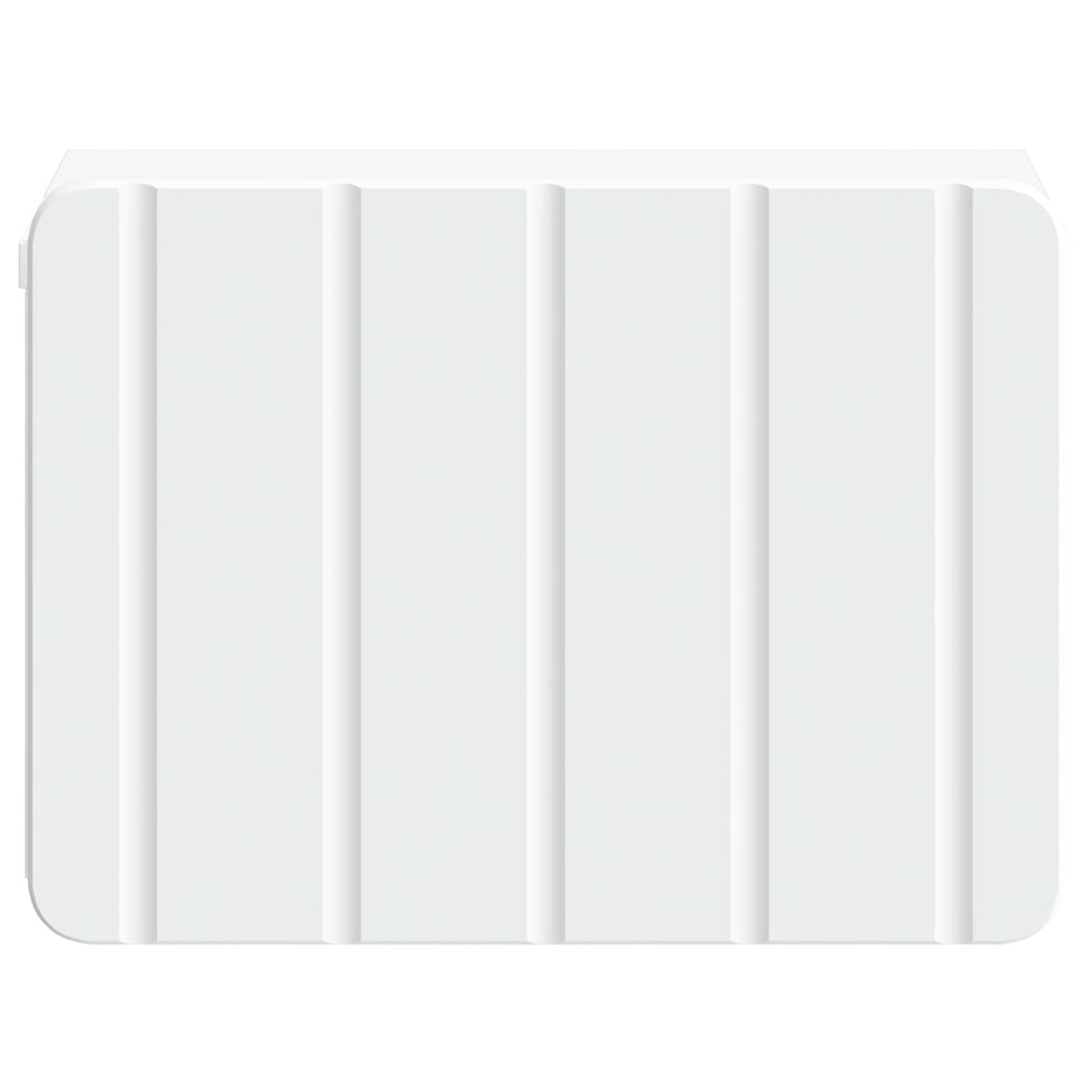 vidaXL Muurbevestigde Nachttafel met lade 2 pcs Wit 33 x 34,5 x 24 cm