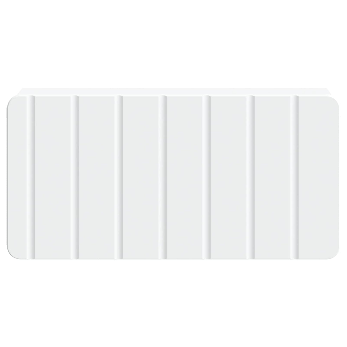 vidaXL Muurbevestigde Nachttafel met lade 2 pcs Wit 49 x 34,5 x 24 cm