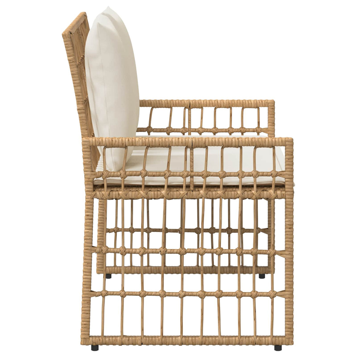vidaXL Tuinbank Effen Zwart en Donker Grijs 116 x 55 x 82 cm