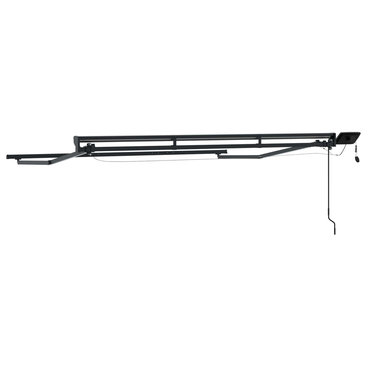 vidaXL Handbediende luifel met LED's Antraciet 3 x 2,5 m Aluminium