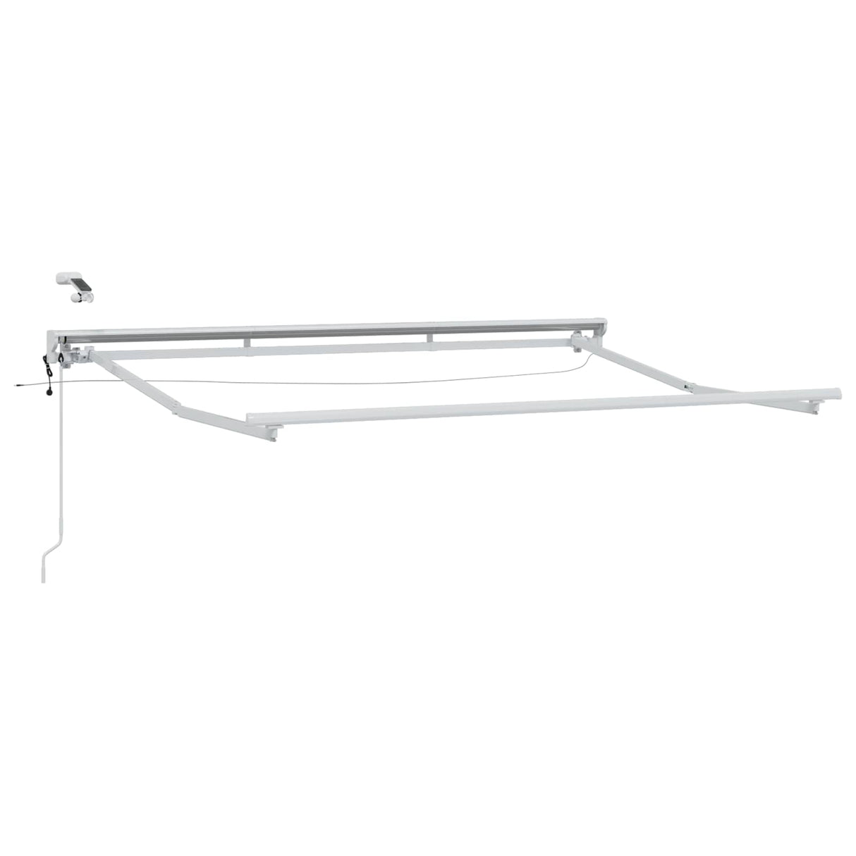vidaXL Electric Awning Frame with LEDs White 2.5 x 2 m Aluminium