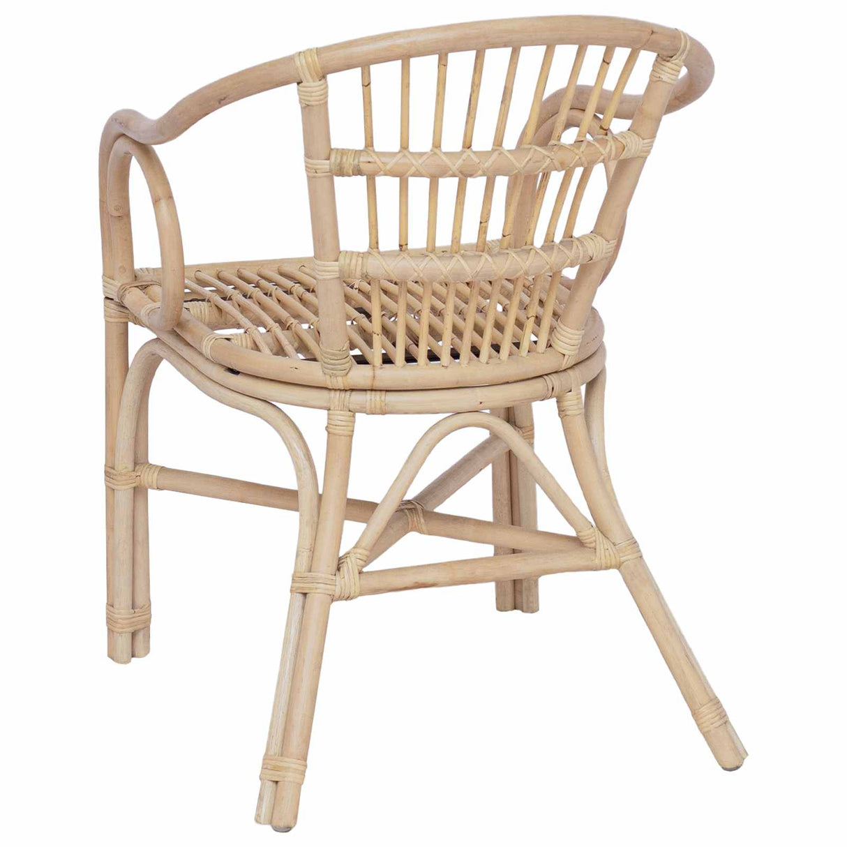 vidaXL Stacking Chair Natural 58 x 60 x 81 cm Rattan