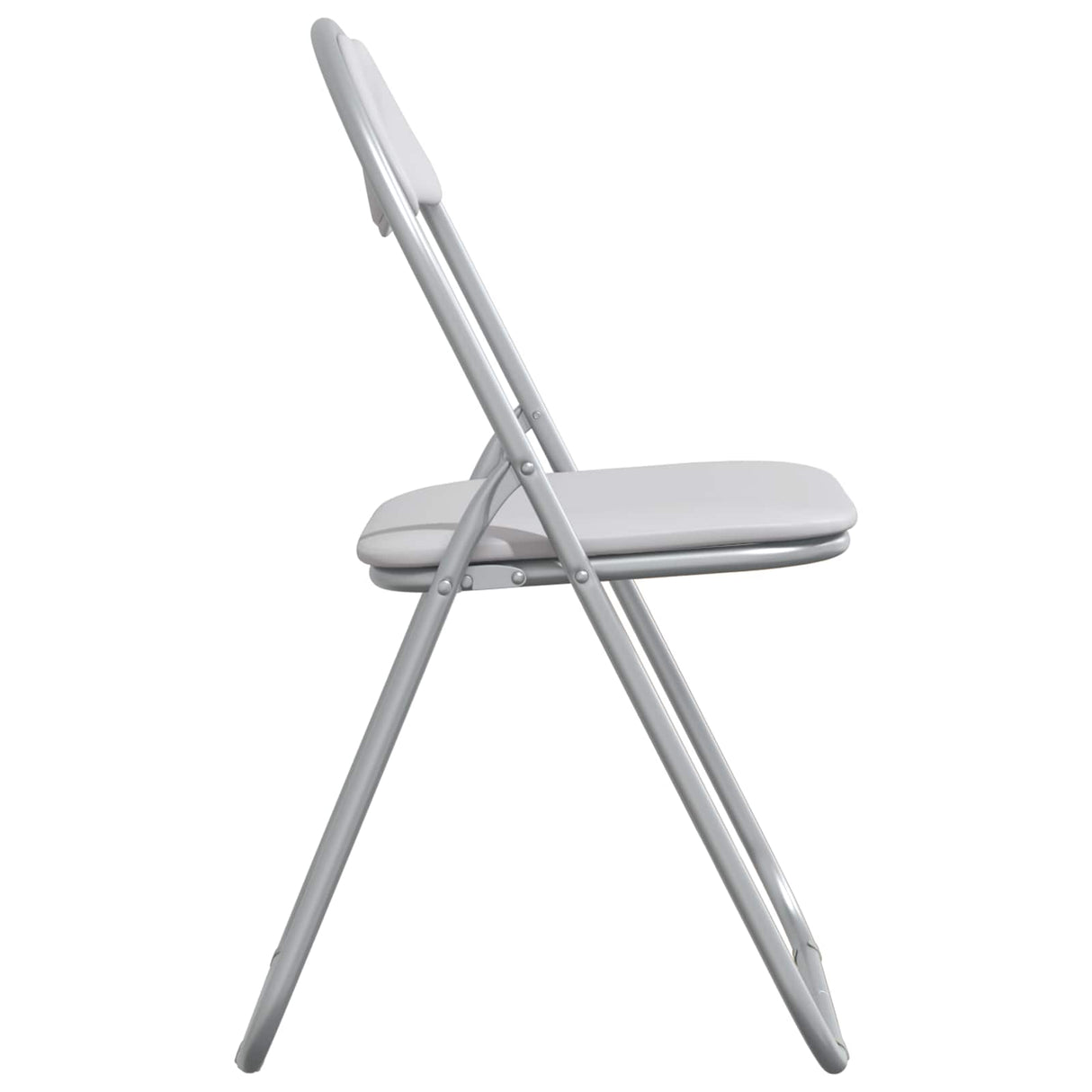 vidaXL Folding chair 2 pcs Black and Grey 48 x 43.5 x 81 cm