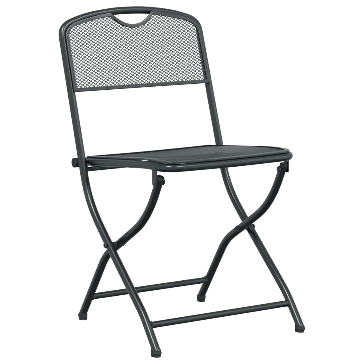 vidaXL Ensemble de mobilier d'extérieur 5 pcs Fer et Acier Anthracite