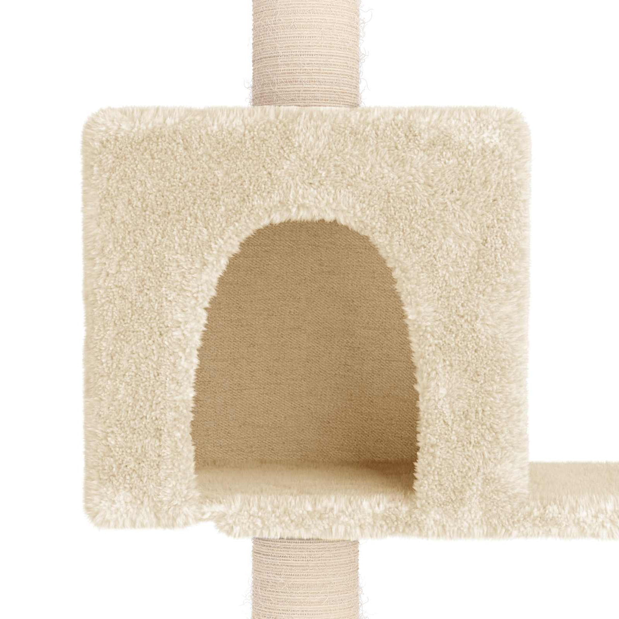 vidaXL Kattentoren met sisal krabpalen Crèmekleurig 177,5 cm