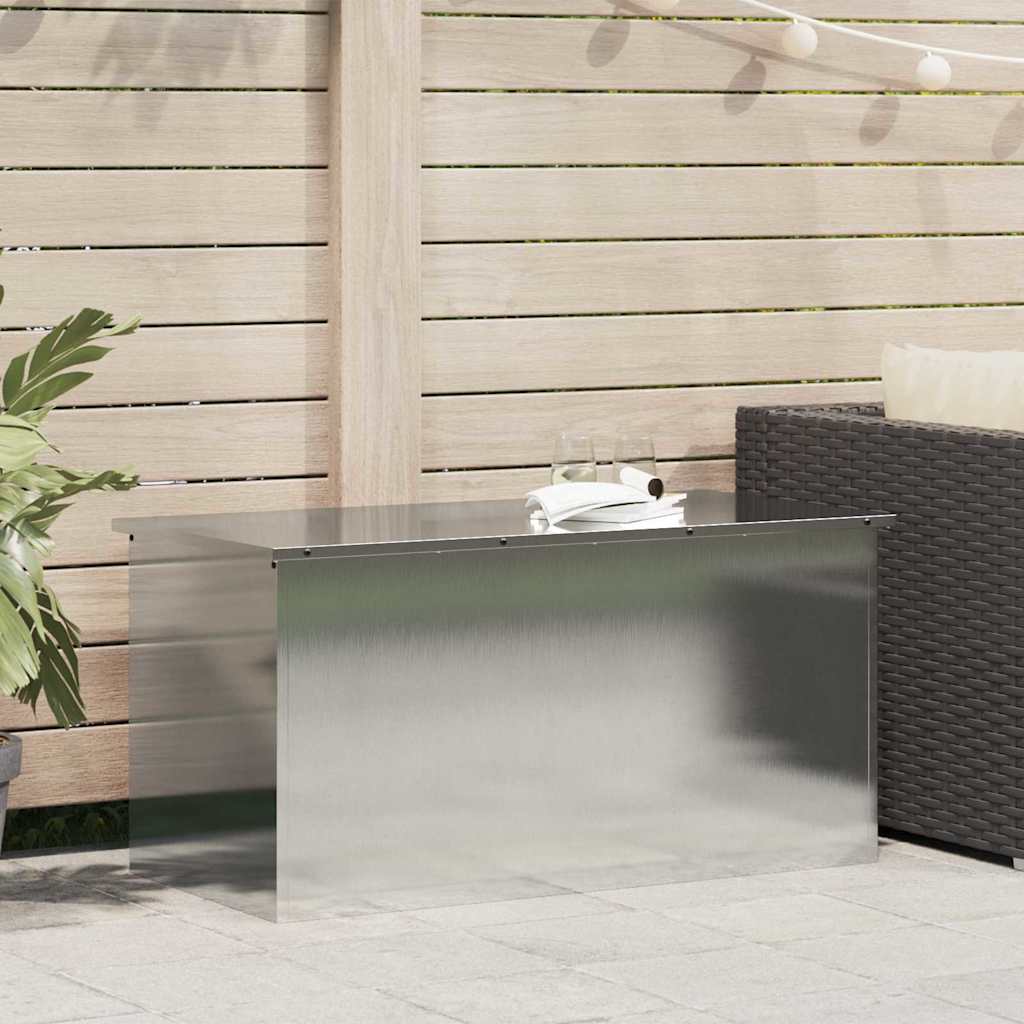 vidaXL Buitopslagdoos Zwart 100 x 50,5 x 50 cm Staal