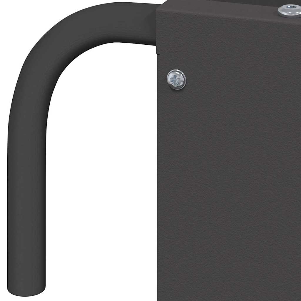 vidaXL Hanging Hay Feeder Black 61 x 33 x 66 cm Cold Rolled Steel