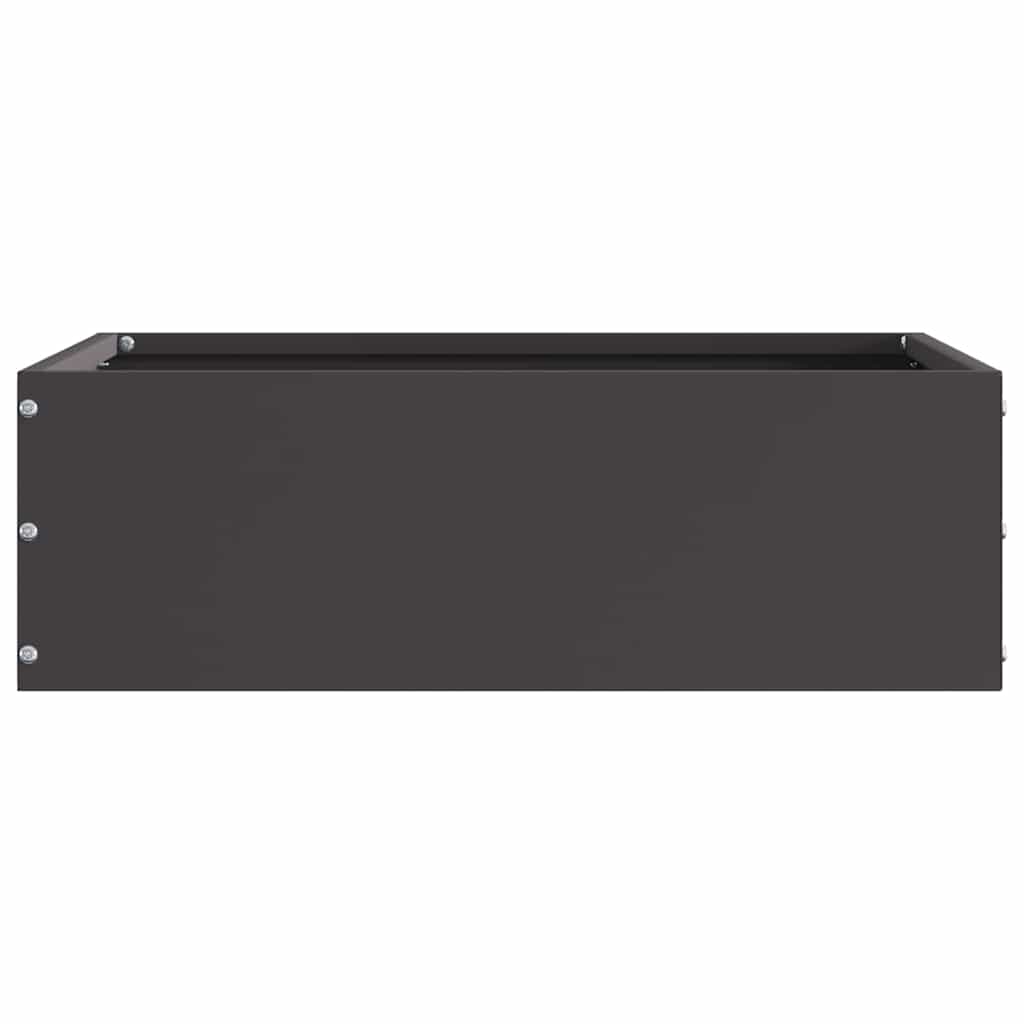 vidaXL Lawn Edging Black 40 x 40 x 13 cm Steel