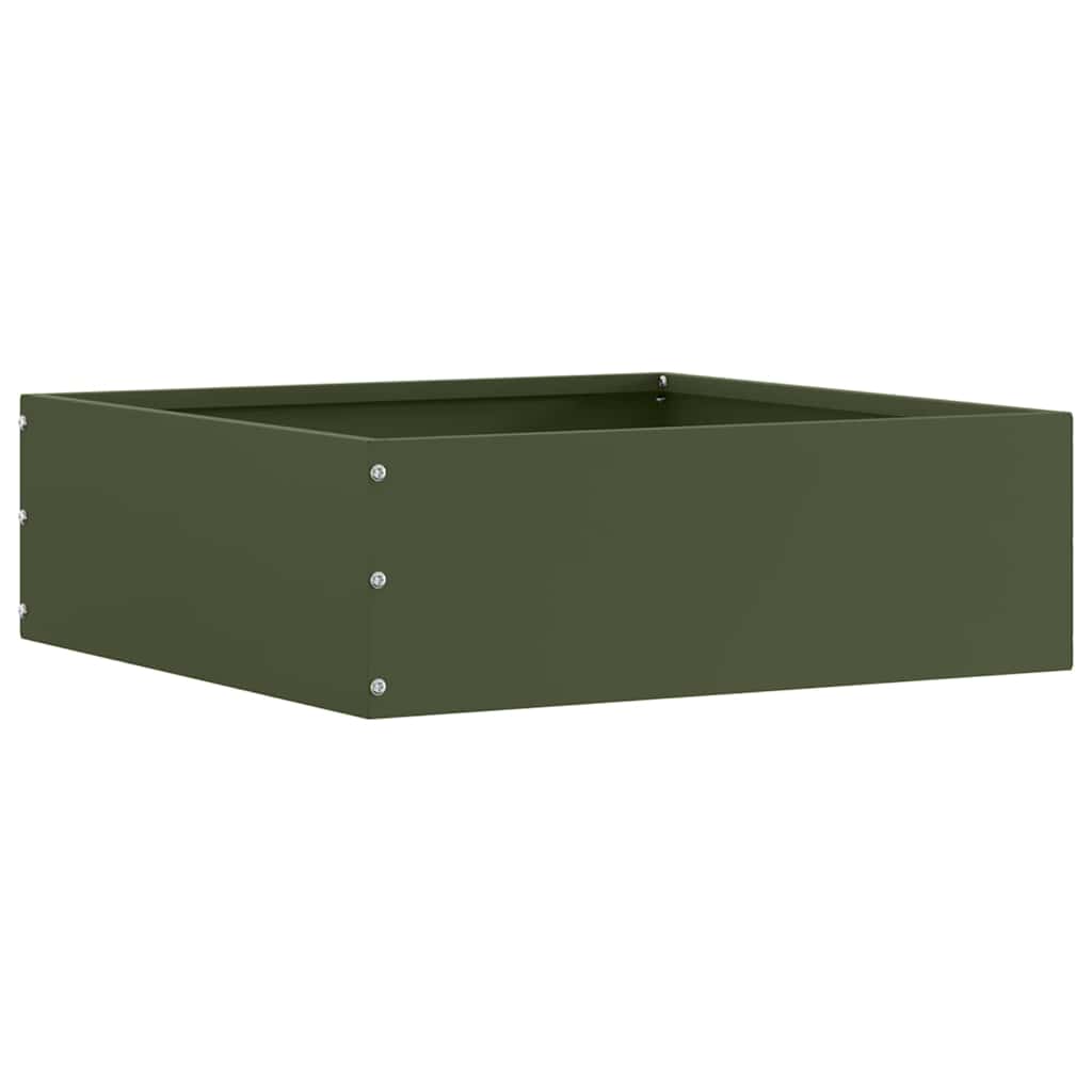 vidaXL Lawn Edging Black 40 x 40 x 13 cm Steel