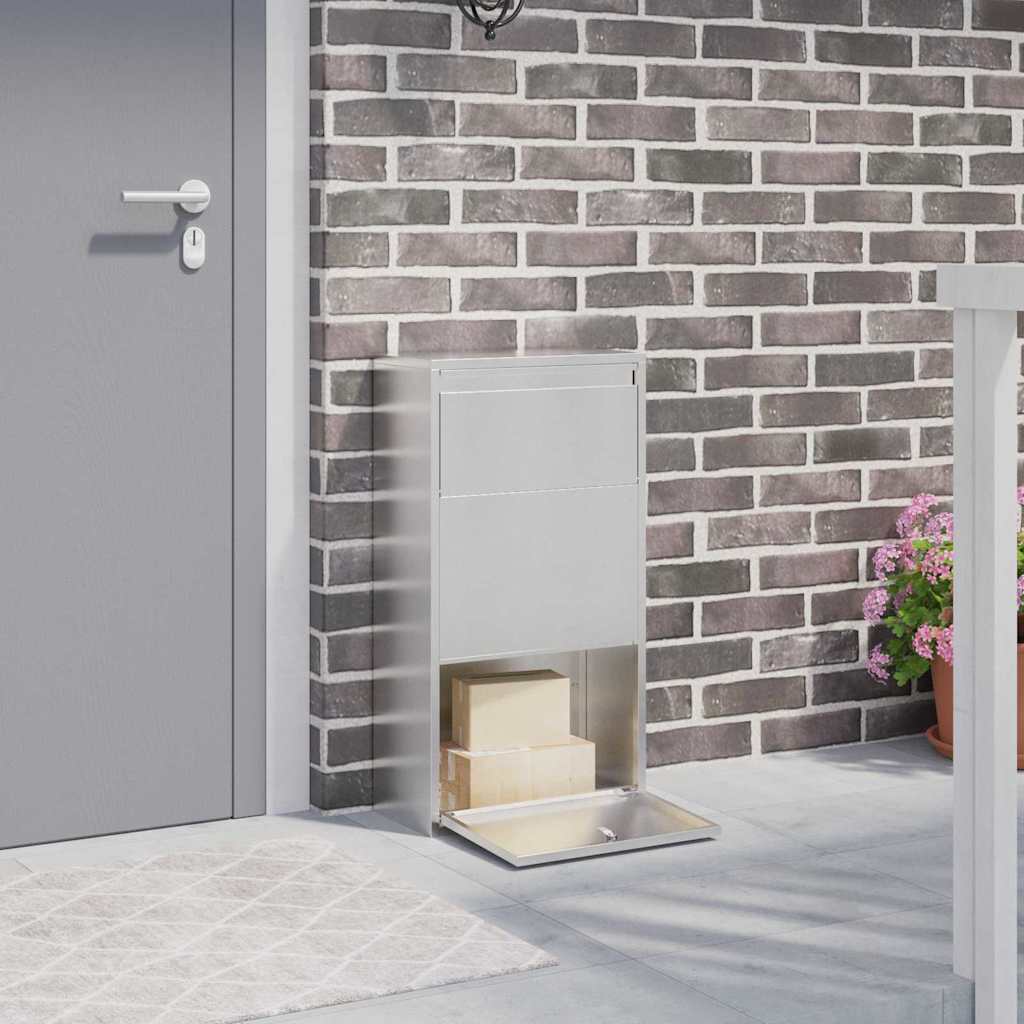vidaXL Pakket Inwerpkoker met opslag Zwart 44 x 22 x 82 cm Staal