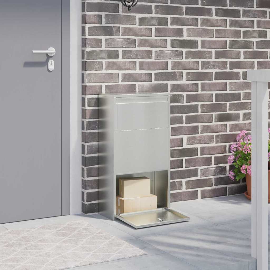 vidaXL Pakket Inwerpkoker met opslag Zwart 44 x 22 x 82 cm Staal