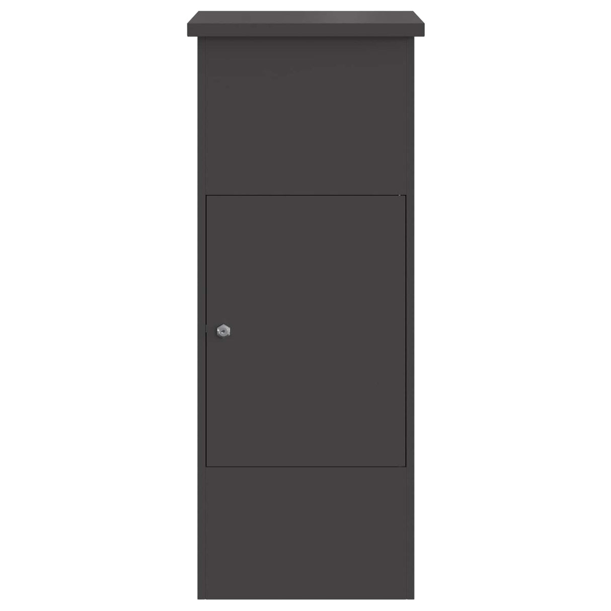 vidaXL Pakket Inwerpkoker met opslag Zwart 44,5 x 29 x 110,5 cm Staal