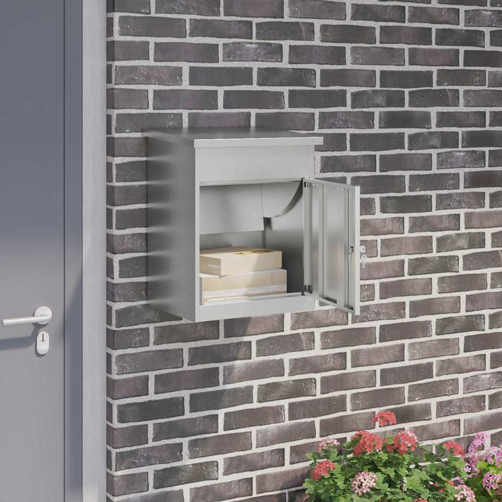 vidaXL Pakket Inwerpkoker met opslag Zwart 47.5 x 38 x 59 cm Staal