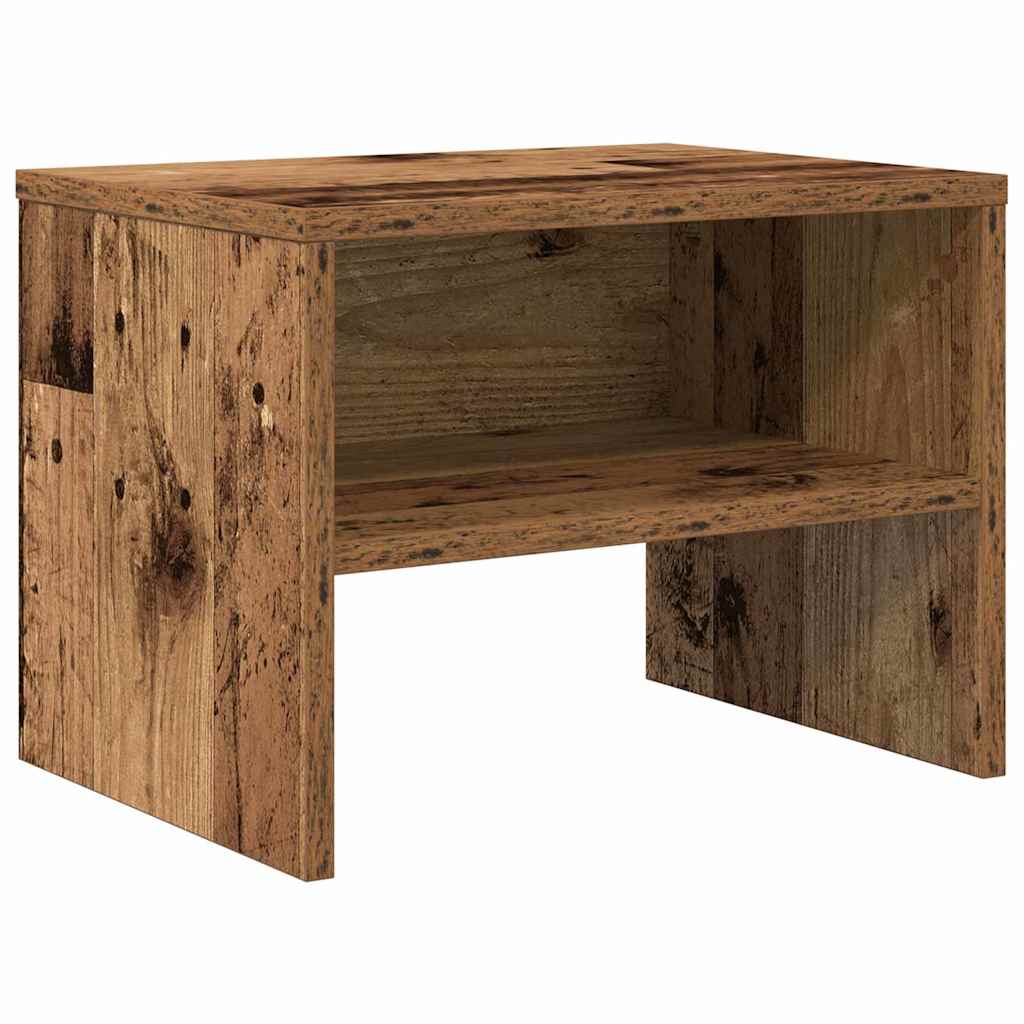 vidaXL Nachtkastje 40x30x30 cm bewerkt hout wit