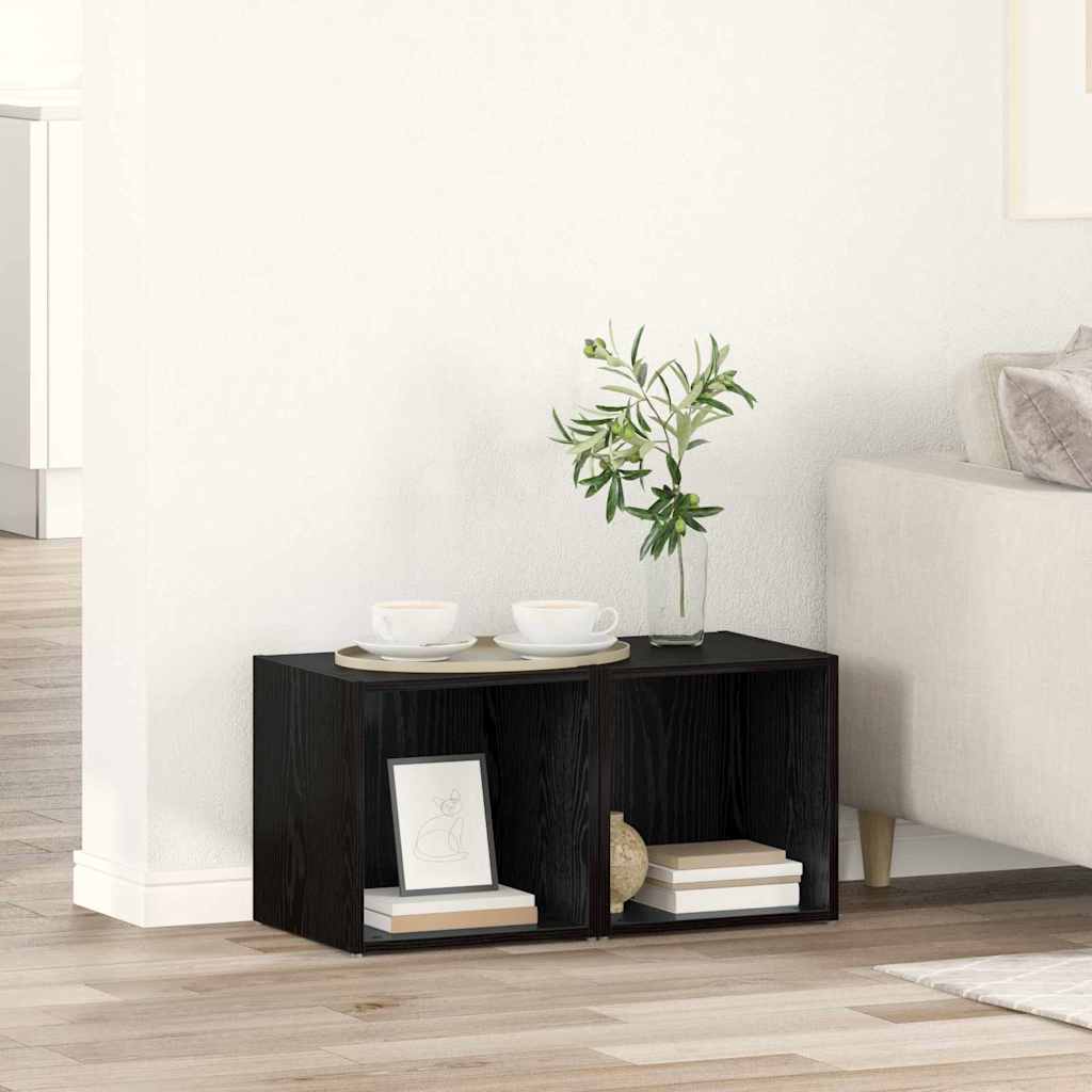 vidaXL Tv-meubel 37x35x37 cm bewerkt hout wit