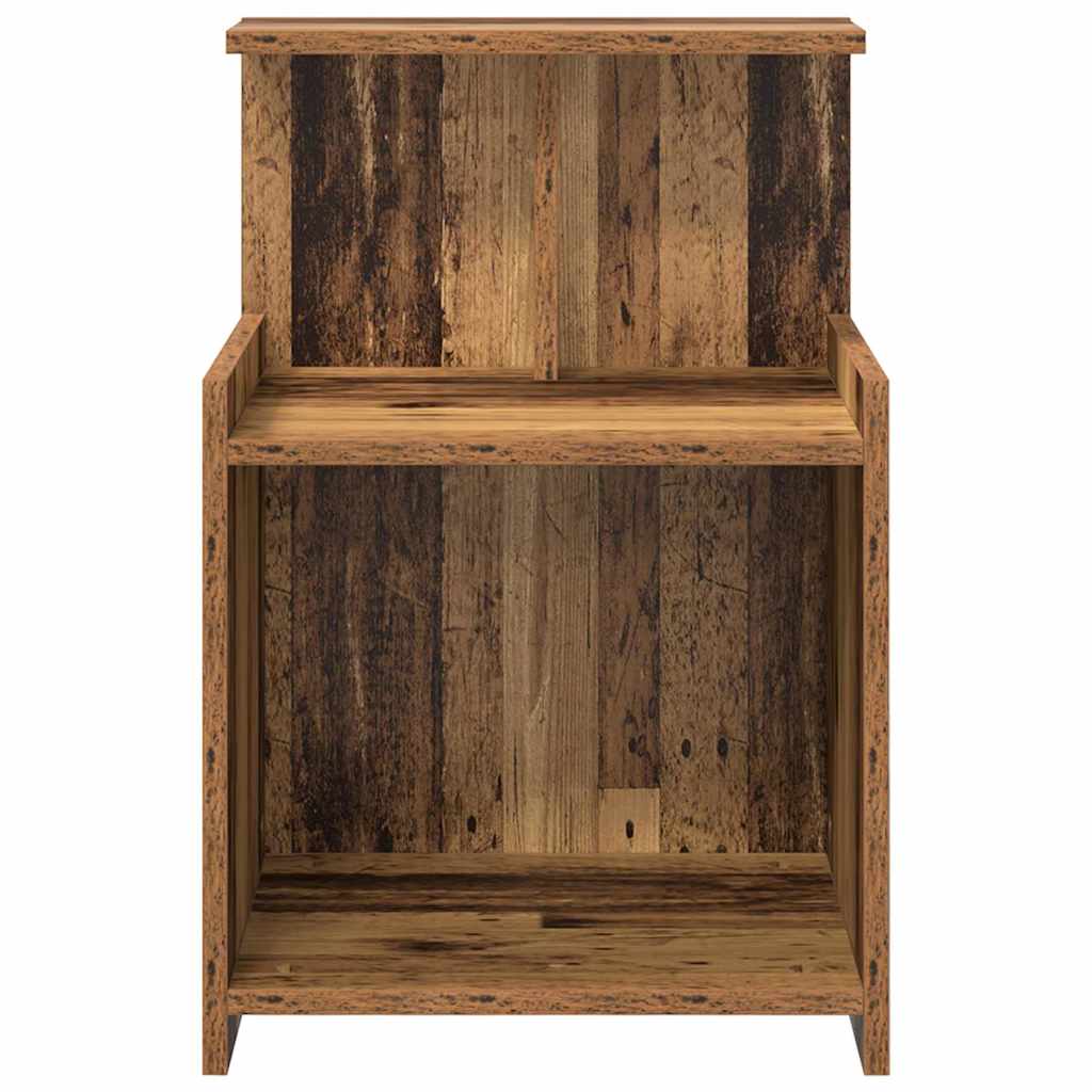 vidaXL Nachtkastje 40x35x60 cm bewerkt hout wit