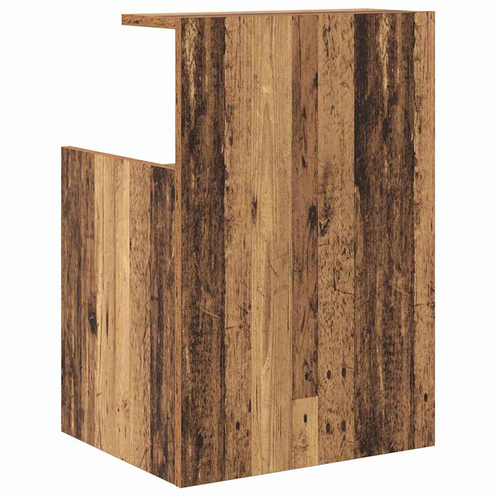 vidaXL Nachtkastje 40x35x60 cm bewerkt hout wit