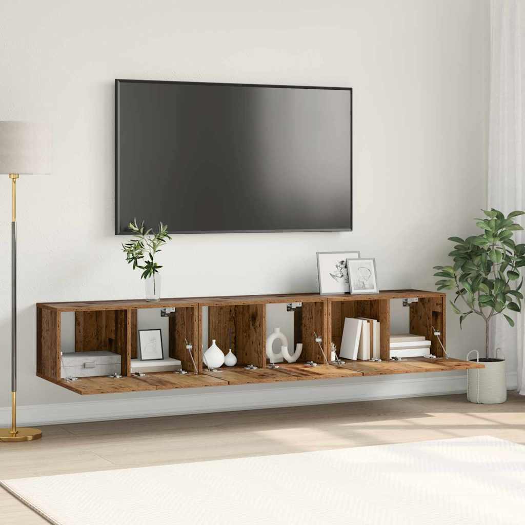 vidaXL Tv-hangmeubel 60x30x30 cm wit